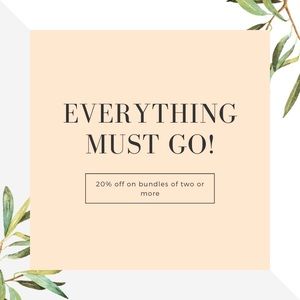 Everything is on sale!! Make an offer!